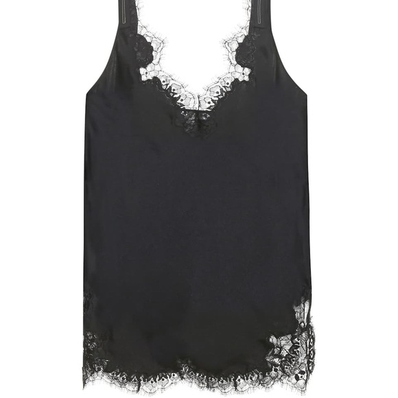 Helmut Lang Tops - SOLD Helmut Lang Silk Lace Tank Top